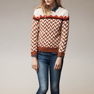 Madewell chevron ski sweater